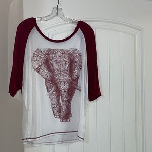 Elephant 3/4 Length Sleeve